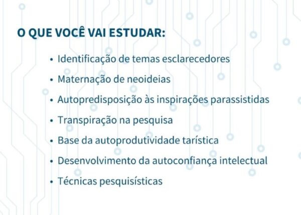 Pesquisa Multidimensional para a Tares (Profª. Adriana Lopes / Presencial / 20 e 21/09/25, Sáb e Dom, 09h às 17h30) - Imagem 2