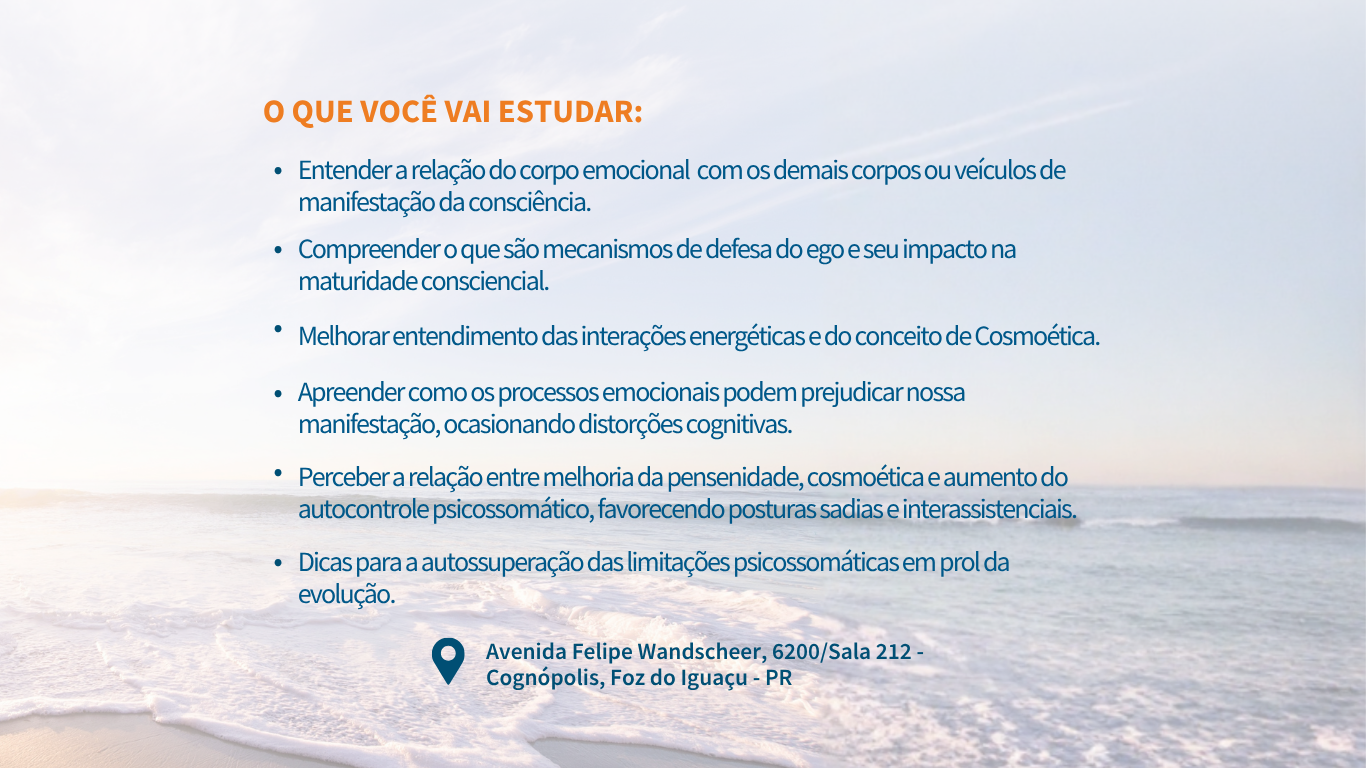 Influência do Psicossoma no Cotidiano (Presencial - Profª Marguê Vasconcellos / 21 e 22/11/2026 / 9h às 17h30 - Sáb e Dom) - Imagem 3